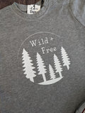 Wild and Free- Circle Design Tee