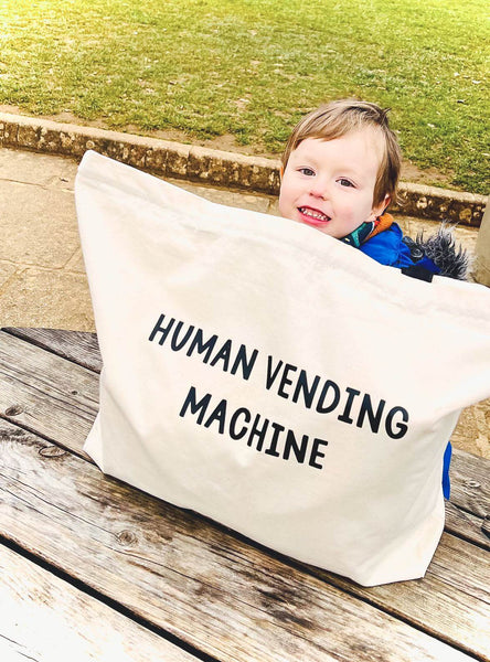 Human Vending Machine- Large Canvas Bag