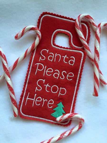 Santa- stop here sign!