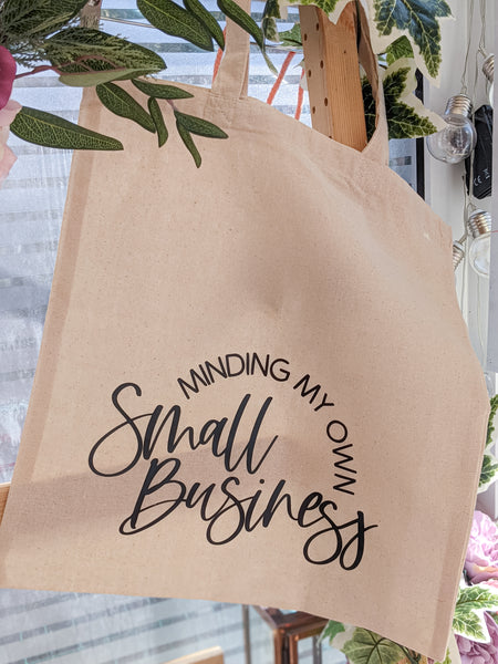 Minding my own Small Business - reusable bag